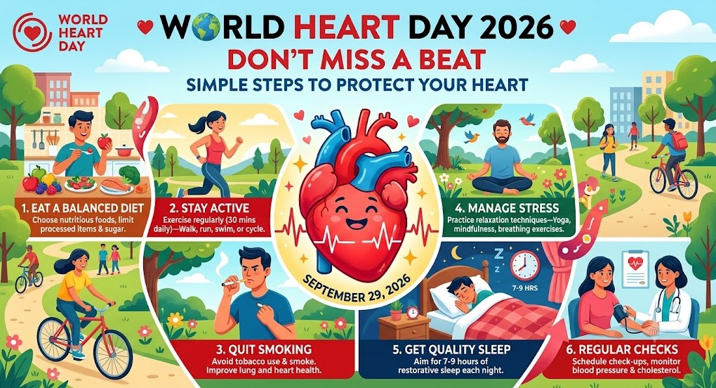 World Heart Day 2026: Don&rsquo;t Miss a Beat&mdash;Simple Steps to Protect Your Heart